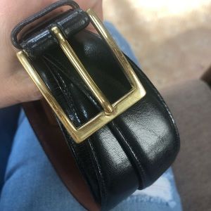 Brooks Brothers black leather belt